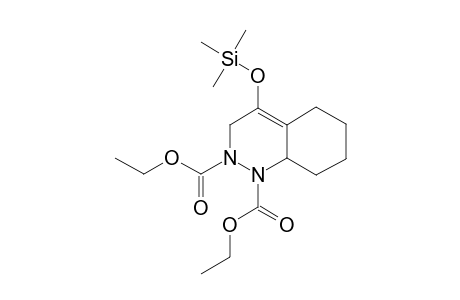 1,2-Cinnolinedicarboxylic acid, 1,2,3,5,6,7,8,8a-octahydro-4-trimethylsilyloxy-, diethyl ester