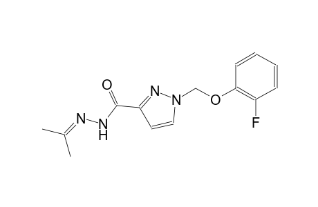 1-[(2-fluorophenoxy)methyl]-N'-(1-methylethylidene)-1H-pyrazole-3-carbohydrazide