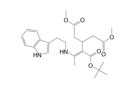 Pentanedioic acid, 2-[1-[[2-(1H-indol-3-yl)ethyl]amino]ethylidene]-3-(2-methoxy-2-oxoethyl)-, 1-(1,1-dimethylethyl) 5-methyl ester