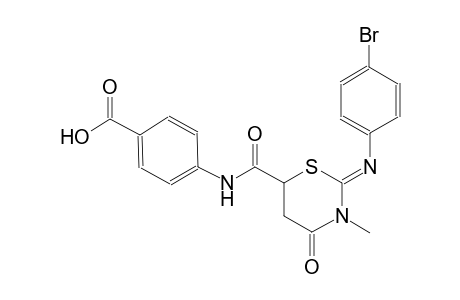 4-[({(2Z)-2-[(4-bromophenyl)imino]-3-methyl-4-oxotetrahydro-2H-1,3-thiazin-6-yl}carbonyl)amino]benzoic acid