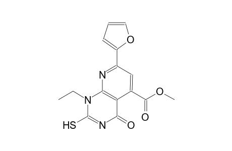 pyrido[2,3-d]pyrimidine-5-carboxylic acid, 1-ethyl-7-(2-furanyl)-1,4-dihydro-2-mercapto-4-oxo-, methyl ester