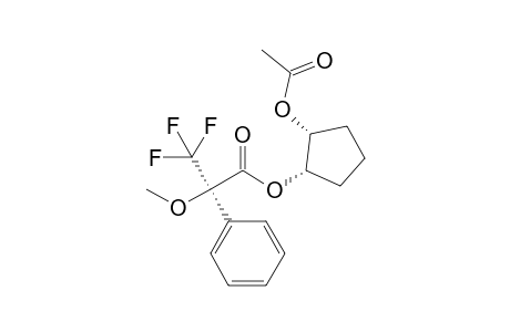 (1S,2R)-2-Acetoxycyclopentyl (R)-.alpha.-Methoxy-.alpha.-(trifluoro)methylphenylacetate