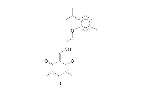 5-(N-[2-(2-Isopropyl-5-methylphenoxy)ethyl]aminomethylene)-1,3-dimethylbarbituric acid