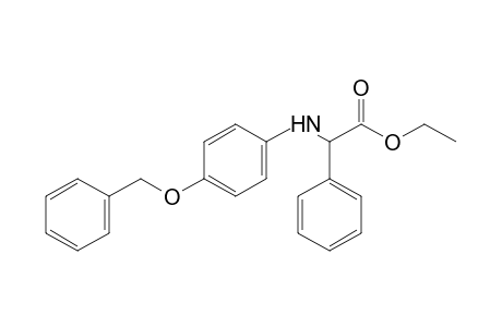 N-[p-(benzyloxy)phenyl]-2-phenylglycine, ethyl ester