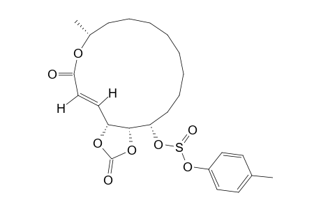 (2E,4R,5S,6S,15R)-4,5-(CARBONYLDIOXY)-6-(TOSYLOXY)-HEXADEC-2-EN-15-OLIDE