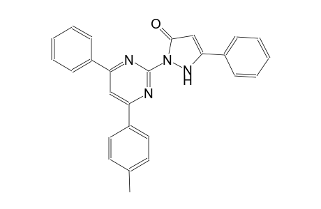 2-[4-(4-methylphenyl)-6-phenyl-2-pyrimidinyl]-5-phenyl-1,2-dihydro-3H-pyrazol-3-one
