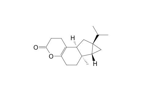 3H-Cycloprop[1,2]indeno[5,4-b]pyran-3-one, 1,2,5,6,6a,6b,7,7a,8,8a-decahydro-6a-methyl-7a-(1-methylethyl)-, [6aR-(6a.alpha.,6b.beta.,7a.beta.,8a.alpha.)]-
