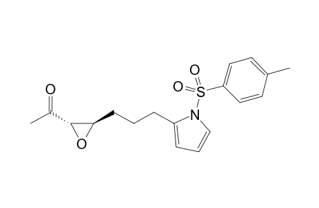 1-((2S*,3R*)-3-(3-(1-Tosyl-1H-pyrrol-2-yl)propyl)oxiran-2-yl)ethan-1-one