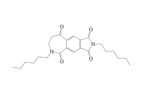 2,6-Dihexyl-7,8-dihydroazepino[3,4-f]isoindole-1,3,5,9(2H,6H)-tetraone