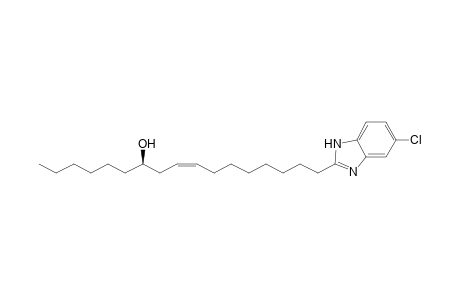 2-[(8Z,11R)-11-Hydroxyheptadec-8-enyl]-5-chloro-1H-benzimidazole
