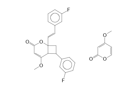 2-OXABICYCLO[4.2.0]OCT-4-EN-3-ONE, REL-(1R,6S,7S,8S)-5-METHOXY-7-(3-FLUOROPHENYL)-8-(4-METHOXY-2-OXO-2H-PYRAN-6-YL)-1-[(E)-2-(3-FLUORO