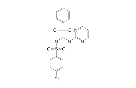 4-CHLORO-N-[2,2-DICHLORO-2-PHENYL-1-(PYRIMIDIN-2-YL-AMINO)-ETHYL]-BENZENESULFONAMIDE