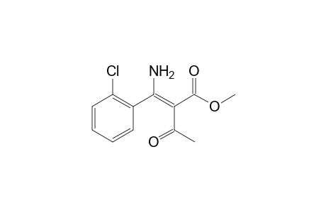 Methyl (2Z)-2-acetyl-3-amino-3-(2-chlorophenyl)-2-propenoate