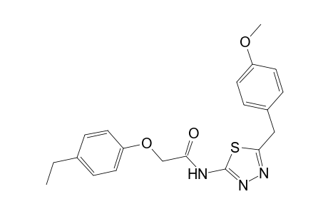 2-(4-ethylphenoxy)-N-[5-(4-methoxybenzyl)-1,3,4-thiadiazol-2-yl]acetamide