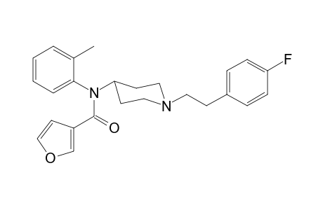 N-(1-[2-(4-Fluorophenyl)ethyl]piperidin-4-yl)-N-(2-methylphenyl)furan-3-carboxamide