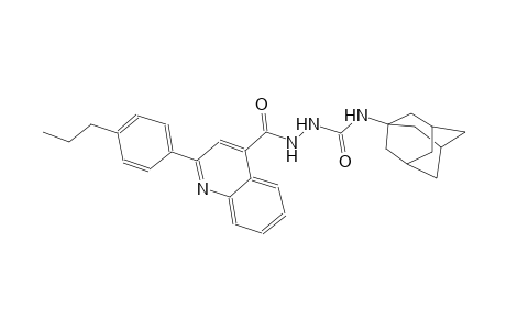 N-(1-adamantyl)-2-{[2-(4-propylphenyl)-4-quinolinyl]carbonyl}hydrazinecarboxamide