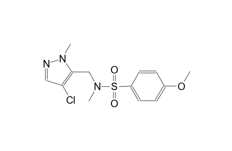 benzenesulfonamide, N-[(4-chloro-1-methyl-1H-pyrazol-5-yl)methyl]-4-methoxy-N-methyl-