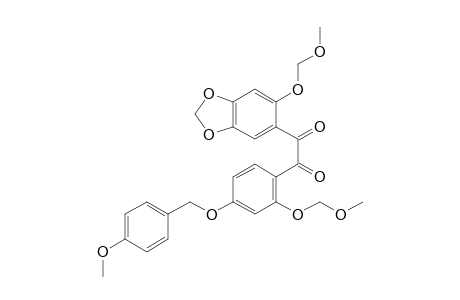 1-[4-(4-Methoxybenzyloxy)-2-(methoxymethoxy)phenyl]-2-[6-(methoxymethoxy)benzo[d][1,3]dioxol-5-yl]ethane-1,2-dione