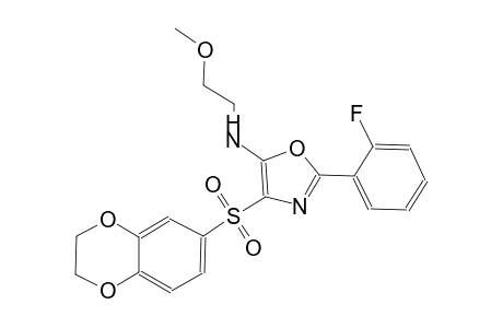 5-oxazolamine, 4-[(2,3-dihydro-1,4-benzodioxin-6-yl)sulfonyl]-2-(2-fluorophenyl)-N-(2-methoxyethyl)-