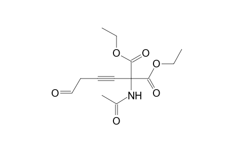 Propanedioic acid, (acetylamino)(4-oxo-2-butynyl)-, diethyl ester