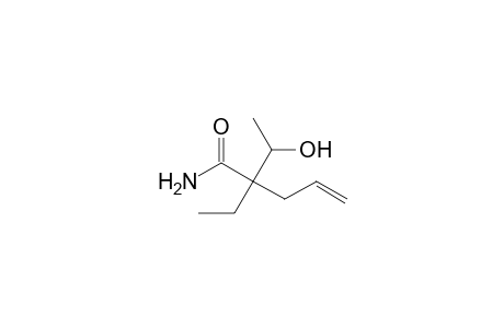 2-Ethyl-2-(1-hydroxyethyl)-4-pentenamide