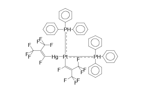 CIS-BIS(TRIPHENYLPHOSPHINE)(PERFLUOROISOBUTENYL)(PERFLUOROISOBUTENYLMERCURY)PLATINA