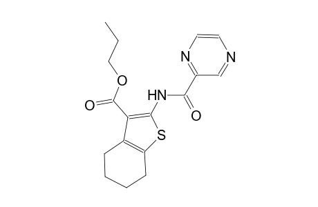 propyl 2-[(2-pyrazinylcarbonyl)amino]-4,5,6,7-tetrahydro-1-benzothiophene-3-carboxylate