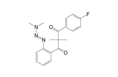(E)-1-[2-(3,3-Dimethyltriaz-1-enyl)phenyl]-3-(4-fluorophenyl)-2,2-dimethylpropane-1,3-dione