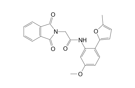 2-(1,3-Dioxo-1,3-dihydro-2H-isoindol-2-yl)-N-[5-methoxy-2-(5-methyl-2-furyl)phenyl]acetamide