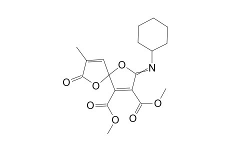 Dimethyl 2-(Cyclohexylimino)-8-methyl-7-oxo-1,6-dioxaspiro[4.4]nona-3,8-diene-3,4-dicarboxylate
