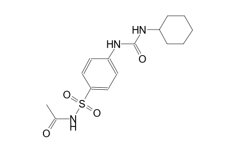 N-acetyl-4-{[(cyclohexylamino)carbonyl]amino}benzenesulfonamide