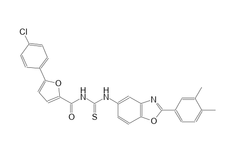 N-[5-(4-chlorophenyl)-2-furoyl]-N'-[2-(3,4-dimethylphenyl)-1,3-benzoxazol-5-yl]thiourea