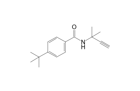 p-tert-butyl-N-(1,1-dimethyl-2-propynyl)benzamide