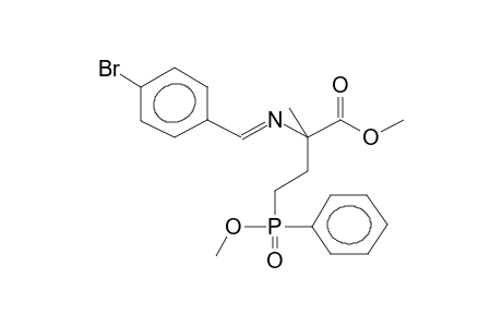 ERYTHRO-METHYL 4-(PHENYLMETHOXYPHOSPHORYL)-2-METHYL-2-PARA-BROMOBENZYLIDENAMINOBUTANOATE (Z/E MIXTURE)