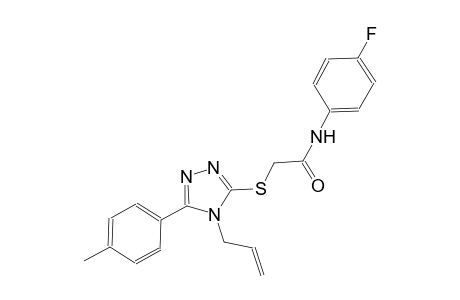 2-{[4-allyl-5-(4-methylphenyl)-4H-1,2,4-triazol-3-yl]sulfanyl}-N-(4-fluorophenyl)acetamide