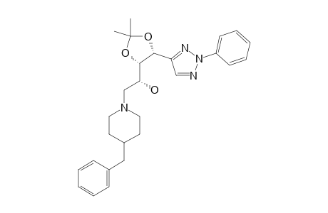 2-PHENYL-4-[D-ARABINO-4'-(4'''-BENZYLPIPERIDIN-1-YL)-3'-HYDROXY-O-1',2'-ISOPROPYLIDENEBUTYL]-2H-1,2,3-TRIAZOLE