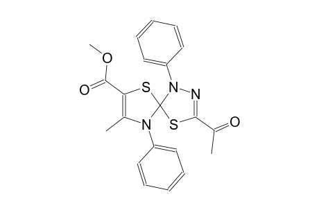methyl 3-acetyl-8-methyl-1,9-diphenyl-4,6-dithia-1,2,9-triazaspiro[4.4]nona-2,7-diene-7-carboxylate