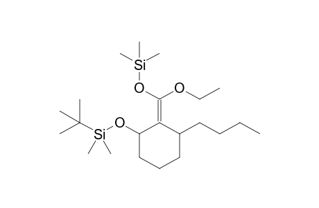 (Z)-(anti)-1-Butyl-3-(tert-butyldimethylsilyloxy)-2-[ethoxy(trimethylsilyloxy)methylene]cyclohexane