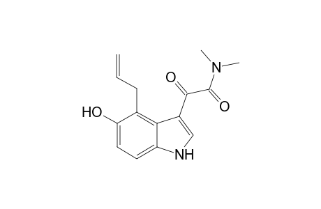 5-Hydroxy-4-(2-popenyl)indole-3-N,N-dimethylglyoxamide