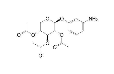 m-aminophenyl beta-D-xylopyranoside, triacetate