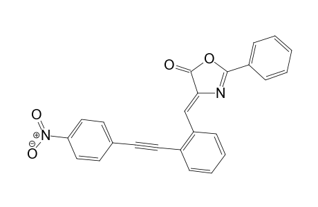 (Z)-4-(2-((4-Nitrophenyl)ethynyl)benzylidene)-2-phenyloxazol-5(4H)-one
