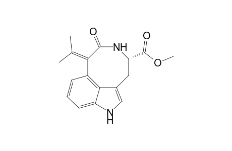 7-Isopropylidene-6-oxo-1,3,4,5,6,7-hexahydro-azocino[4,5,6-cd]indole-4-carboxylic acid methyl ester