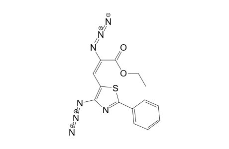 2-Phenyl-4-azido-5-[[2-(ethoxycarbonyl)-2-azido]ethenyl]-1,3-thiazole