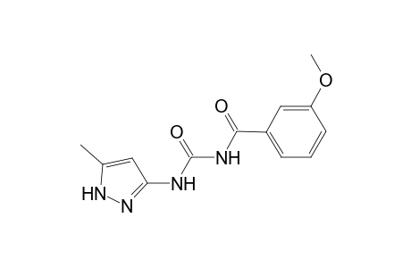 Urea, N-(3-methoxybenzoyl)-N'-(5-methyl-1H-pyrazol-3-yl)-