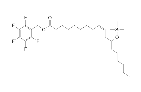 12-hydroxy-9-octadecenoic acid, PFB,TMS derivative