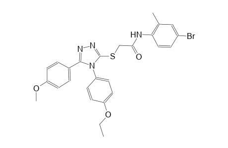 N-(4-bromo-2-methylphenyl)-2-{[4-(4-ethoxyphenyl)-5-(4-methoxyphenyl)-4H-1,2,4-triazol-3-yl]sulfanyl}acetamide