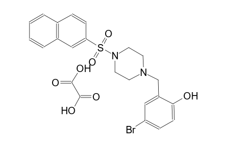 4-bromo-2-((4-(naphthalen-2-ylsulfonyl)piperazin-1-yl)methyl)phenol oxalate