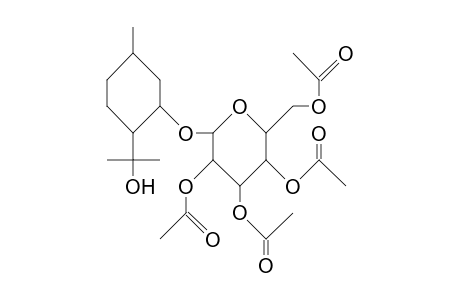 (1R,3R,4R)-8-Hydroxy-P-menthan-3-yl O-B-D-glucopyranoside tetraacetate