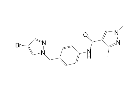N-{4-[(4-bromo-1H-pyrazol-1-yl)methyl]phenyl}-1,3-dimethyl-1H-pyrazole-4-carboxamide