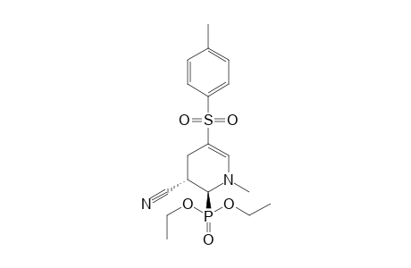 Diethyl trans-3-cyano-1-methyl-5-tosyl-1,2,3,4,tetrahydropyridine-2-phosphonate